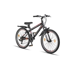 Chillaxx Mountainbike Chillaxx Bike Escape Premium Mountainbike in 24 und 26 Zoll Fahrrad für Mädchen Jungen Herren und Damen - 21 Gang Schaltung (26 Zoll, Schwarz-Rot V-Bremse)