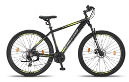 Chillaxx Bike Legend 24 und 26 Zoll Mountainbike MTB Fahrrad für Jungen, Mädchen, Herren und Damen - 21 Gang-Schaltung - Herrenrad-Damenrad-MTB-ALU (27.5 Zoll, Schwarz-Rot Disc-Bremse)