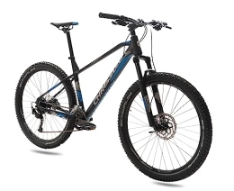 CHRISSON Mountainbike CHRISSON 29 Zoll ALU Hardtail MTB Mountainbike ROANER mit 18 Gang Shimano ALIVIO 4000 13, 7kg schwarz blau 48cm