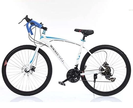 COUYY Mountainbike COUYY 26 Zoll Rennrad Rennrad Erwachsene Stoßdämpfung Dual Scheibenbremse 21 Geschwindigkeitsgetriebe Auto Geschenk Auto weiß