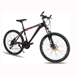 COUYY Mountainbike COUYY Fahrrad Mountainbike Erwachsene Variable Geschwindigkeit Fahrrad Erwachsene, abschließbare Stoßdämpfung Vorder- und Heckdoppelscheibenbremsen, Schwarz, 24 Speed