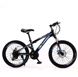 COUYY Mountainbike COUYY Fahrrad Mountainbike Hohe Kohlenstoffstahl 21-Gang Dual-Scheibe Bremse Stoßdämpfung 26-Zoll-Mountainbike Erwachsene Variablengeschwindigkeit, Blau, 24 inch 21 Speed