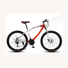 COUYY Mountainbike COUYY Fahrräder Erwachsene Mountainbike 24 Zoll, 21 / 24 Geschwindigkeit mit Doppelscheibenbremse Hochkohlenstoffstahl Erwachsene MTB Hardtail mit Verstellbarer Sitzschüler, Rot, 24 Speed