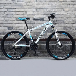 CPY-EX Mountainbike CPY-EX 26-Zoll-Mountainbikes, Doppelscheibenbremse Mountainbike, Herren Damen High-Carbon Stahl All Terrain Alpine Fahrrad, 21 / 24 / 27 / 30 Geschwindigkeit, Spoke, B, 21