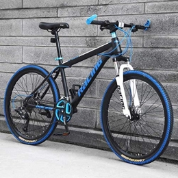 CSS Mountainbike CSS 26-Zoll-Mountainbikes, Herren-Doppelradbremsen-Mountainbike, verstellbarer Fahrradsitz, Rahmen aus kohlenstoffhaltigem Stahl, 21 / 24 / 27 Geschwindigkeit, Speichenreifen 6-6, 21