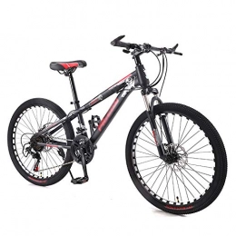 CXSMKP Fahrräder CXSMKP Mountainbike, 24 Zoll 21-Gang 30-Speichen-Mountainbike Für Erwachsene Mit Doppelscheibenbremse, Doppelfederung, Anti-Rutsch-Fahrrädern Mit Hohem Kohlenstoffstahlrahmen