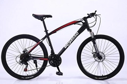 DASLING Mountainbike DASLING 26 Zoll Geschwindigkeit Mountainbike Scheibenbremse Student Stoßdämpfung, Schwarz rot