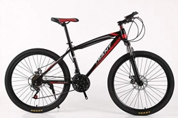 DASLING Mountainbike DASLING 7-Gang-Schaltung Mountainbike 26 Zoll Stoßdämpfung Student, Schwarz rot