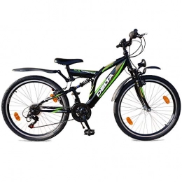 DELTA 26 Zoll Mountainbike 18 Gang Shimano Vollgefedert Fahrrad mit Beleuchtung StVZO