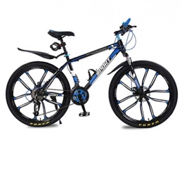 DGAGD Mountainbike DGAGD 20 Zoll Mountainbike Fahrrad männlich und weiblich Erwachsene Variable Geschwindigkeit Doppelscheibenbremse Fahrrad zehn Schneidräder-Schwarz Blau_24 Geschwindigkeit