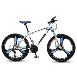 DGAGD Fahrräder DGAGD 24 Zoll Mountainbike Aluminiumlegierung Cross Country Leichtgewicht Jugenddreirad mit Variabler Geschwindigkeit für Männer und Frauen-weiß Blau_30 Geschwindigkeit