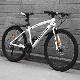 DGAGD Mountainbike DGAGD 24-Zoll-Mountainbike-Fahrrad Erwachsene Einrad-Speichenrad mit Variabler Geschwindigkeit-Weiß_24 Geschwindigkeit