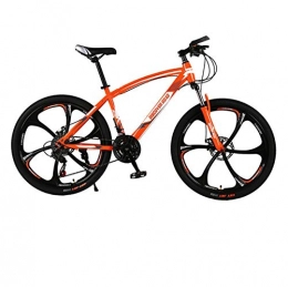 DGAGD Mountainbike DGAGD 26 Zoll Mountainbike Fahrrad Variable Geschwindigkeit männlich und weiblich Erwachsene Doppelscheibenbremse Fahrrad sechs Blatt Rad-Orange_27 Geschwindigkeit