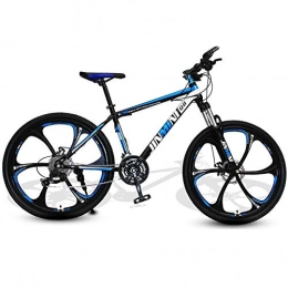 DGAGD Fahrräder DGAGD 26-Zoll-Mountainbike-Sechsschneider-Rad-Schwarz Blau_24 Geschwindigkeit