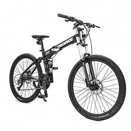 DJYD Mountainbike DJYD 26-Zoll-Mountainbikes, Erwachsene 27-Gang-Doppel Suspension Mountainbike, Alurahmen Fahrrad, Männer Frauen Adjustable Seat Alpine Fahrrad, Grün, Nicht Faltbare FDWFN