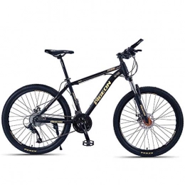 DJYD Mountainbike DJYD Erwachsene Mountain Bikes, 26-Zoll-High-Carbon Stahlrahmen Hardtail Mountainbike, Vorderachsfederung Herren Fahrrad, Gelände Mountainbike, Gold, 24-Gang FDWFN (Color : Gold, Size : 24 Speed)