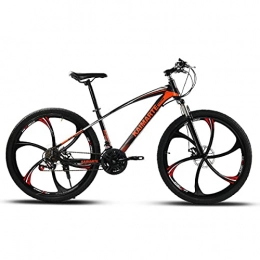 DKZK Mountainbike DKZK 21 / 24 / 27 Speed ​​Adult Doppelscheibenbremse Vollfederung Outdoor Sports Offroad Bike Rahmen Aus Kohlenstoffhaltigem Stahl 24 / 26"Mountainbike