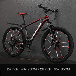 DODOBD Mountainbike DODOBD Mountainbike Effect 26 Zoll Mountainbike, geeignet ab 165 cm-185cm, 27 Gang-Schaltung, Gabelfederung, Jungen-Fahrrad Herren-Fahrrad, Bleu Noir