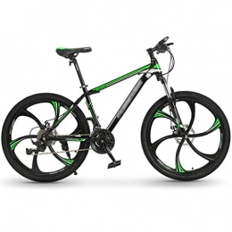 DXIUMZHP Mountainbike DXIUMZHP Mountainbikes Leichte Rennräder Für Männer Und Frauen, Fahrrad, Doppelt Stoßdämpfendes Offroad-Mountainbike, 24 / 26 Zoll Räder, 24-Gang-Einstellung (Color : Green, Size : 26 inches)