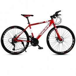 RSJK Mountainbike Erwachsene Mountainbike Cross-Country-Rennwagen Männliche und weibliche Schüler Fahrrad 26 Zoll 21 Schaltsystem Doppelscheibenbremse ein Rad Gelb@Speichenrad rot_21 Geschwindigkeit 26 Zoll [160-185