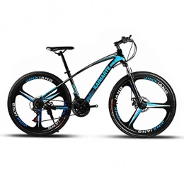 F-JWZS Mountainbike F-JWZS Unisex Fahrwerk Mountainbike, 24 Zoll mit Doppelscheibenbremse, 21 / 24 / 27 Geschwindigkeit - für Schüler, Kinder, Erwachsene Pendlerstadt, Blue, 24Speed