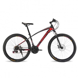 F-JWZS Mountainbike F-JWZS Unisex Hardtail-Mountainbike, 24 Zoll mit Federgabeln und Scheibenbremse, 21 / 24 / 27 Geschwindigkeit - für Schüler, Kinder, Erwachsene, Red, 21Speed