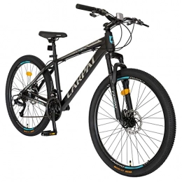 CARPAT Mountainbike Fahrrad Herren Jungen 26 Zoll Mountainbike MTB, Sunrun 21 Gang, Hardtail Aluminium Rahmen, mechanische Scheibenbremse (Grau & Schwarz)