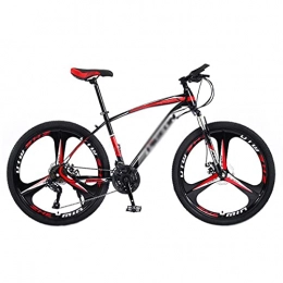 FBDGNG Mountainbike FBDGNG 26 Zoll Mountainbikes 21 / 24 / 27 Gänge Fahrrad Erwachsene Mountain Trail Bike High Carbon Stahl Rahmen mit Dual Disc Bremse (Größe: 21 Gänge, Farbe: Rot)