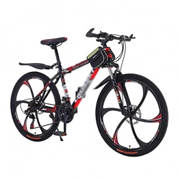 FBDGNG Mountainbike FBDGNG 26 Zoll Scheibenbremse Mountainbike 21-Gang-Fahrrad für Herren oder Damen, MTB-Rahmen aus Karbonstahl mit Federgabel (Größe: 24 Gänge, Farbe: Weiß)