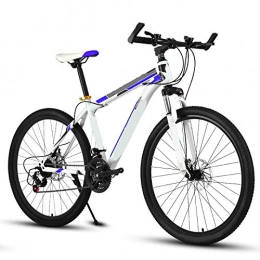 FingerAnge Fahrräder FingerAnge Mountainbike Variable Geschwindigkeit, Variable Geschwindigkeit StoßdäMpfung Doppelscheibenbremsen MäNner Und Frauen Fahrrad Student Adult Whiteblue