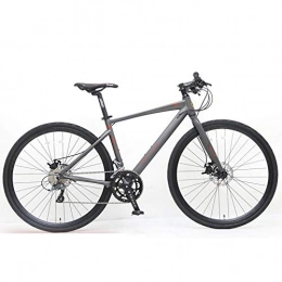 FNCUR Mountainbike FNCUR Rennrad Mnnliche Und Weibliche Studenten Erwachsene Variable Speed Aluminium Off-Road-Road Racing 4-Gang-700C Aluminiumlegierung Silber Grau-Gerader Griff