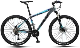 GJZM Fahrräder GJZM Mountainbikes 27, 5 Zoll Mountainbikes Erwachsene Männer Hardtail Mountainbikes Doppelscheibenbremse Aluminiumrahmen Mountainbike Verstellbarer Sitz Blau 30 Geschwindigkeit