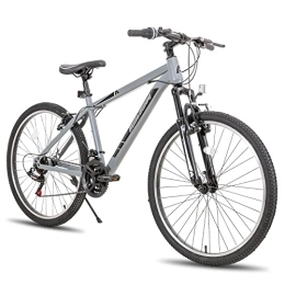 HH HILAND Mountainbike HH HILAND Huntaway 26 Zoll Mountainbike V Bremse Fahrrad Erwachsene Fahrrad 21 Gang Männer und Frauen Studenten Radfahren MTB Fahrrad Jugend Grau