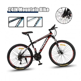 LYRWISHPB Mountainbike High Timber Jugendliche und Erwachsene Mountainbike 24 / 26 Zoll-Aluminium-Fahrrad-Gebirgs Unisex Fahrrad-Straßen-Alloy-Fahrrad (Farbe: 24 / 26 Inch, Größe: 24 Speed) ( Color : Black-red , Size : 26in )