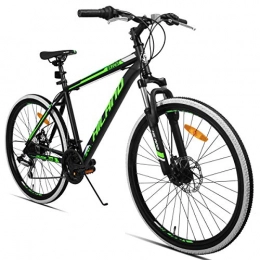 Hiland Mountainbike HILAND 26 Zoll Mountainbike mit Scheibenbremse für Männer Frauen Jungen Mädchen, 21 Geschwindigkeiten Shimano-Antrieb, schwarz weiß