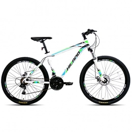Hiland Fahrräder Hiland 26 Zoll Mountainbike MTB Aluminium mit 17-Zoll-Rahmen Scheibenbremse Speichenräder Weiß