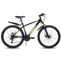 HH HILAND Mountainbike Hiland 27, 5 Zoll Mountainbike Mountain Bike Shimano 21 Gang Fahrrad mit Schutzblech Rahmenpaket Federgabel Scheibenbremsen MTB für Herren Damen Jungen Mädchen schwarz