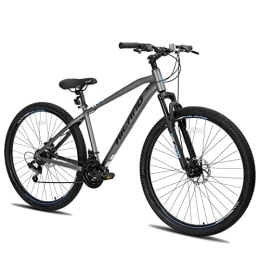 HH HILAND Mountainbike HILAND 29 Zoll Mountainbike Hardtail MTB mit Aluminiumrahmen 21 Gang Shimano Schaltung Scheibenbremse Federgabel grau Fahrrad Herren Damen 431