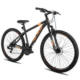 HH HILAND Mountainbike HILAND 29 Zoll Mountainbike MTB Hardtail mit Speichenrädern 482MM Aluminiumrahmen 21 Gang Schaltung Shimano-Schaltwerk Scheibenbremse Federgabel Herren Damen schwarz