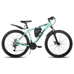 Hiland Fahrräder Hiland 29 Zoll Mountainbike Rad Mountain Bike Shimano 21 Gang Fahrrad mit Rahmenpaket Schutzblech Federgabel Scheibenbremsen Jugendliche Fahrrad für Herr Damen Jungen Mädchen Grün