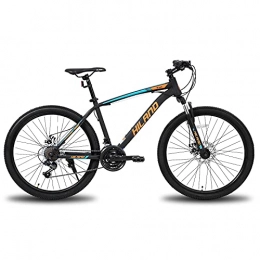 Hiland Mountainbike Hiland Mountainbike 26 Zoll MTB Fahrrad mit 21 Gänge Schaltung Stahlrahmen Scheibenbremse Federgabel Jungenfahrrad Pendler Fahrrad Cityrad Schwarz&Orange