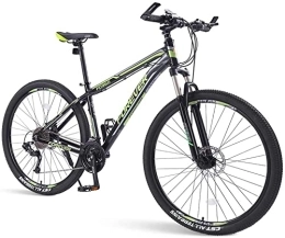 HOYDU Mountainbike HOYDU Herren-Mountainbikes, 33-Gang-Hardtail-Mountainbike, Aluminiumrahmen mit Doppelscheibenbremse, mit Vorderradaufhängung, Grün, 29 Zoll