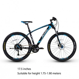 JAEJLQY Mountainbike JAEJLQY Fahrrad-Mountainbike, 26 / 27.5 Zoll Mountainbike Fahrrad GABELFEDERUNG & Beleuchtung 27-Gang Shimano Faster, Blau