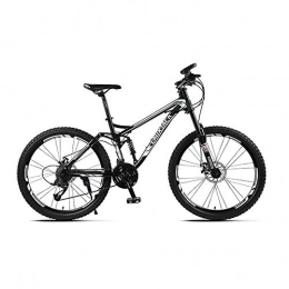 JAEJLQY Mountainbike JAEJLQY Fahrrad-Mountainbike, Neue Ankunft 21 / 24 / 27 geschwindigkeiten Disc bremsen Fett Bike 26 Zoll 26x4, 0"fett Reifen Schnee Fahrrad Öl frühling Gabel, Blackb, 21