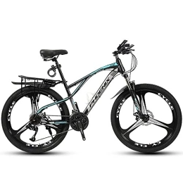 JAMCHE Mountainbike JAMCHE 26-Zoll-Mountainbike, Mountainbike mit 21 / 24 / 27 / 30-Gang-Doppelscheibenbremse, Hardtail-Mountainbike aus Kohlenstoffstahl, Vorderradaufhängung, Outdoor-Radrennrad für Herren und Damen