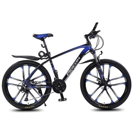 JLRTY Mountainbike JLRTY Mountainbike Mountainbike, 26 ‚‘ Rad Fahrräder 27 / 30 Geschwindigkeiten MTB Leichtes Aluminium Rahmen Scheibenbremse Vorderachsfederung (Color : Blue, Size : 27speed)