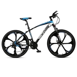 JLRTY Mountainbike JLRTY Mountainbike Mountainbike, 26 Zoll Mne / Frauen MTB Fahrräder, Carbon-Stahlrahmen, Vorderradaufhängung Doppelscheibenbremse, 21 / 24 / 27 Beschleunigt (Color : Blue, Size : 24 Speed)