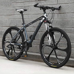 JUZSZB Mountainbike JUZSZB Mountainbike Hardtail Fahrrad Für Herren Und Damen MTB, 26 Zoll Mountainbike Aus Aluminiumlegierung 27 Gänge Offroad Stoßdämpfer Schwarzgrau B