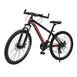 KIOPOWQ Mountainbike KIOPOWQ 26 Zoll Mountainbike Scheibenbremsen 21-Gang Schaltung Vollfederung Mountainbike für Damen und Herren Schwarz und Rot