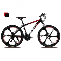 KP&CC Mountainbike KP&CC 6 Schneidrder Mountainbike Mechanisch Scheibenbremse Stodmpfend Fahrrad, Strae Offroad Fr Mnner Und Frauen, BlackRed